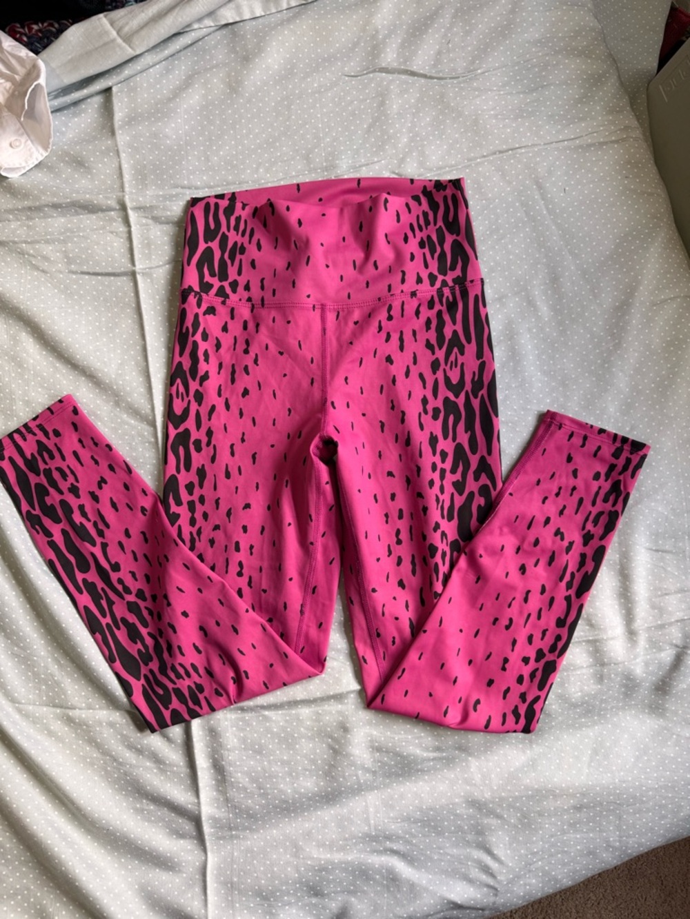 Beach Riot Hot Pink Animal Print Leggings Large - Picture 3 of 5